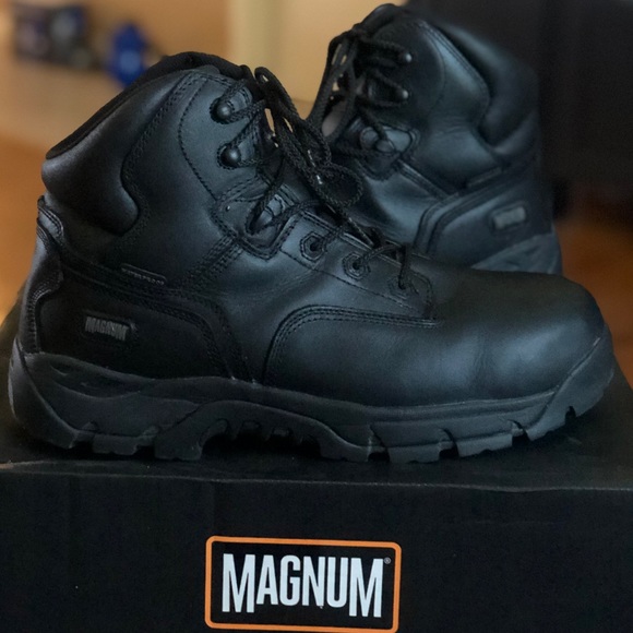 magnum precision ultra lite ii waterproof composite toe work boots 5539